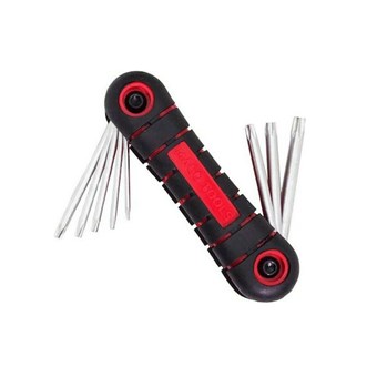 MACO - ΚΛΕΙΔΙΑ TORX CR-V ΜΕ ΤΡΥΠΑ ΣΕ ΚΛΙΠ ΣΕΤ 8τεμ. (MC.88610)