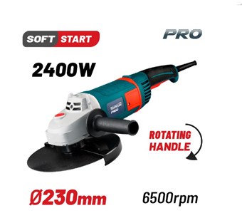 BORMANN - BAG2400 PRO ΓΩΝΙΑΚΟΣ ΤΡΟΧΟΣ Φ230 2400W (003700)