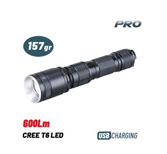 BORMANN - BPR6005 ΦΑΚΟΣ ΕΠΑΝΑΦΟΡΤΙΖΟΜΕΝΟΣ ΑΔΙΑΒΡΟΧΟΣ LED , 600Lm (029977)