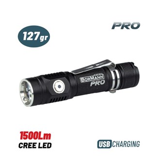 BORMANN - BPR6035 ΦΑΚΟΣ ΕΠΑΝΑΦΟΡΤΙΖΟΜΕΝΟΣ ΑΔΙΑΒΡΟΧΟΣ XPG LED, 1500Lm (030034)