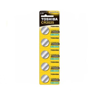 TOSHIBA - ΜΠΑΤΑΡΙΑ ΚΟΥΜΠΙ LI-ION 3V CR2025 BLISTER 5τεμ. (CR2025 PW BP-5)