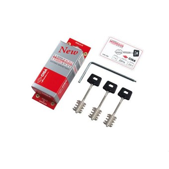 CISA - ΚΛΕΙΔΙΑ ΓΙΑ ΚΛΕΙΔΑΡΙΑ ΑΣΦΑΛΕΙΑΣ ΓΙΑ ΘΩΡΑΚΙΣΜΕΝΕΣ ΠΟΡΤΕΣ ΣΕΤ 3τεμ. ΝΙΚΕΛΕ (6520-50)