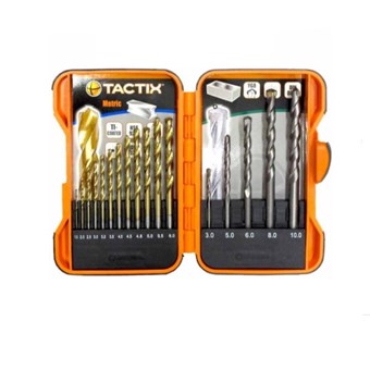 TACTIX - ΤΡΥΠΑΝΙΑ ΜΕΤΑΛΛΟΥ ΤΙΤΑΝΙΟΥ ΔΟΜΙΚΩΝ ΥΛΙΚΩΝ ΣΕΤ 17τεμ. (418021)