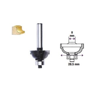 TACTIX - ΚΟΠΤΗΡΑΣ ΡΟΥΤΕΡ ΚΛΑΣΣΙΚΩΝ ΚΟΙΛΩΜΑΤΩΝ ΜΕ ΟΔΗΓΟ 28.5mm (42746)