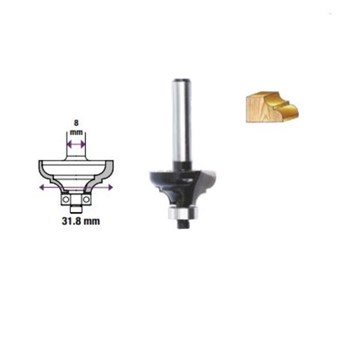 TACTIX - ΚΟΠΤΗΡΑΣ ΡΟΥΤΕΡ ΚΛΑΣΣΙΚΟΥ ΠΡΟΦΙΛ ΜΕ ΟΔΗΓΟ 31.8mm (42742)