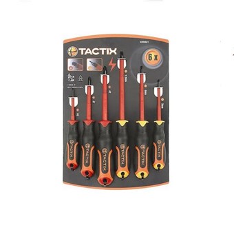 TACTIX - ΚΑΤΣΑΒΙΔΙΑ ΗΛΕΚΤΡΟΛΟΓΩΝ CR-V ΙΣΙΑ ΚΑΙ ΣΤΑΥΡΟΥ PHILLIPS ΣΕΤ 6τεμ. (205601)