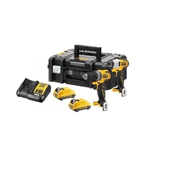 DEWALT - DCK2110L2T 12V XR LI-ION ΣΕΤ ΚΑΤΣΑΒΙΔΙ ΠΑΛΜΙΚΟ + ΔΡΑΠΑΝΟΚΑΤΣΑΒΙΔΟ ΣΕ ΕΡΓΑΛΕΙΟΘΗΚΗ T STAC II