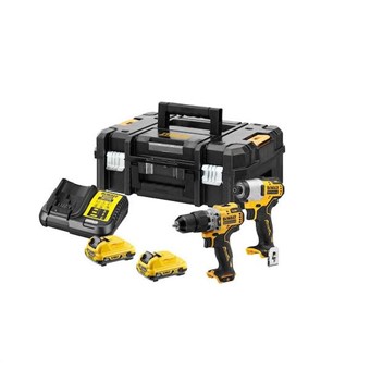DEWALT - DCK2111D2T 12V XR LI-ION ΣΕΤ ΚΑΤΣΑΒΙΔΙ ΠΑΛΜΙΚΟ + KOMΠΑΚΤ ΚΡΟΥΣΤΙΚΟ ΔΡΑΠΑΝΟΚΑΤΣΑΒΙΔΟ ΣΕ ΕΡΓΑΛΕΙΟΘΗΚΗ T STAC II