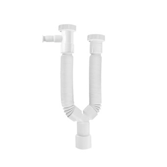 VIOSPIRAL - ΣΙΦΩΝΙΑ ΝΕΡΟΧΥΤΗ ΔΙΠΛΑ ΜΕ ΕΞΑΓΩΓΗ ΠΛΥΝΤΗΡΙΟΥ 1 1/2 inch x Ø40-50 (00-0094/S)