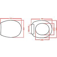 VIOSPIRAL - ΚΑΛΥΜΜΑ ΛΕΚΑΝΗΣ Satin SOFT CLOSE ΒΑΡΕΩΣ ΤΥΠΟΥ (56-03262)