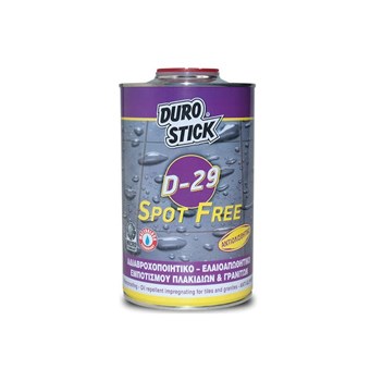 DUROSTICK D-29 SPOT FREE ΑΔΙΑΒΡΟΧΟΠΟΙΗΤΙΚΟ ΕΛΑΙΟΑΠΩΘΗΤΙΚΟ ΕΜΠΟΤΙΣΜΟΥ ΠΛΑΚΙΔΙΩΝ & ΓΡΑΝΙΤΩΝ 1lt (ΝΤ2901)