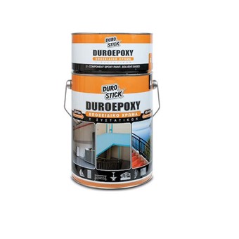 DUROSTICK DUROEPOXY ΕΠΟΞΕΙΔΙΚΟ ΧΡΩΜΑ 2 ΣΥΣΤΑΤΙΚΩΝ (Α+Β) 4kg ΜΕ ΔΙΑΛΥΤΕΣ