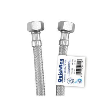 VIOSPIRAL QUICKFLEX - ΣΠΙΡΑΛ INOX ΒΑΡΕΩΣ ΤΥΠΟΥ ΣΥΝΔΕΣΕΩΣ AISI 304 8ΚΛΩΝΑ ORIGINAL DN10 ΘΗΛΥΚΟ - ΘΗΛΥΚΟ 1/2 inch(00-0180)