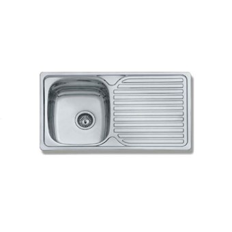 GLORIA LIRA FINOX 304 ΝΕΡΟΧΥΤΗΣ 1 ΓΟΥΡΝΑ+ΠΟΔΙΑ 86x50x16x0.7mm (18-1939)