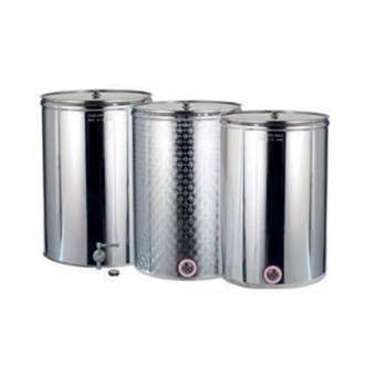 SANSONE- ΑΝΟΞΕΙΔΩΤΑ ΔΟΧΕΙΑ ΛΑΔΙΟΥ-ΚΡΑΣΙΟΥ ΑΝΟΙΧΤΟΥ ΤΥΠΟΥ ΜΕ ΚΑΠΑΚΙ ME ΚΟΛΛΗΤΟ ΠΑΤΟ (SA.OB.PR.50)