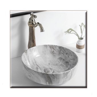 GLORIA SOLANTE - 1 ΝΙΠΤΗΡΑΣ GREY DARK MARBLE DECOR ΣΚΕΤΟΣ (88-8428) - HUIDA