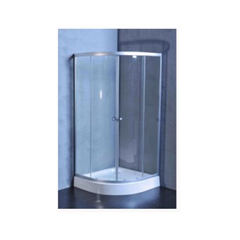 GLORIA KRETA ΚΑΜΠΙΝΑ ΗΜΙΚΥΚΛΙΚΗ ΛΕΥΚΗ ΜΕ ΔΙΑΦΑΝΕΣ ΓΥΑΛΙ ΣΚΕΤΗ (80-4120) - HUIDA