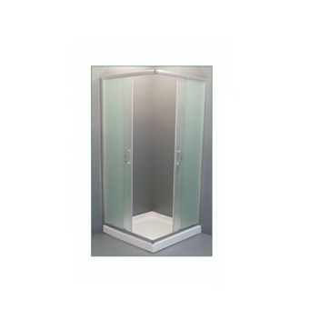 GLORIA ASCOT MAT ΚΑΜΠΙΝΑ ΤΕΤΡΑΓΩΝΗ ΛΕΥΚΗ ΜΕ ΔΙΑΦΑΝΕΣ ΓΥΑΛΙ ΣΚΕΤΗ (70-1960) - HUIDA