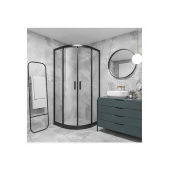 GLORIA NERA - AMERICA ΚΑΜΠΙΝΑ ΗΜΙΚΥΚΛΙΚΗ ΜΑΥΡΗ ΜΕ ΔΙΑΦΑΝΕΣ ΓΥΑΛΙ ΣΚΕΤΗ (38-5380) - HUIDA