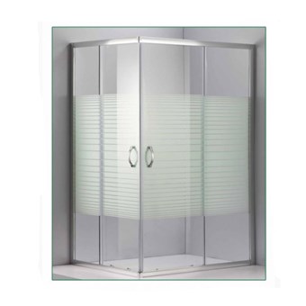 GLORIA PARAL TRANS ΚΑΜΠΙΝΑ ΤΕΤΡΑΓΩΝΗ ΜΕ ΔΙΑΦΑΝΕΣ ΓΥΑΛΙ ΜΕ ΓΡΑΜΜΕΣ ΣΚΕΤΗ (60-8043) - HUIDA