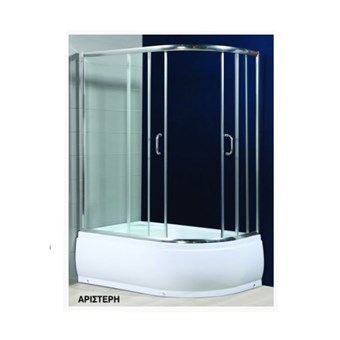 GLORIA EKENDRO ΚΑΜΠΙΝΑ ΗΜΙΚΥΚΛΙΚΗ ΜΕ ΔΙΑΦΑΝΕΣ ΓΥΑΛΙ ΣΚΕΤΗ (80-0611)- HUIDA