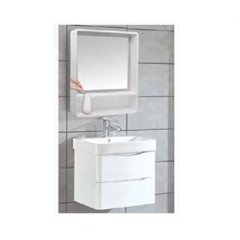 GLORIA MAGIA 60 WHITE ΠΑΓΚΟΣ ΣΚΕΤΟΣ (60-6010) ΜΕ ΝΙΠΤΗΡΑ ΠΟΡΣΕΛΑΝΗΣ (27-6010) & ΚΑΘΡΕΠΤΗ ΜΕ ΦΩΣ LED (55-6030) - HUIDA