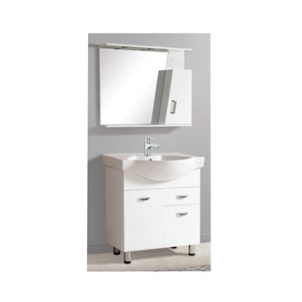 GLORIA LONG LIFE 70 ΠΑΓΚΟΣ ΜΕ ΣΥΡΤΑΡΙΑ (56-3003) ΜΕ ΝΙΠΤΗΡΑ ΠΟΡΣΕΛΑΝΗΣ (17-3003) & ΕΡΜΑΡΙΟ FINO CRESO 1 ΜΕ ΦΩΤΑ LED (15-7002) - HUIDA