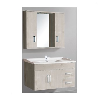 GLORIA WATERPROOF BEIGE ΠΑΓΚΟΣ ΛΕΥΚΟΣ ΜΕ ΣΥΡΤΑΡΙΑ (36-8345) ΜΕ ΝΙΠΤΗΡΑ ΠΟΡΣΕΛΑΝΗΣ (17-8345) & ΕΡΜΑΡΙΟ FINO ΜΕ ΦΩΤΑ LED (36-0010) - HUIDA