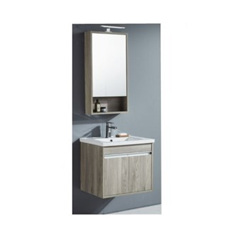 GLORIA LUNA UP GREY GRAFITI ΠΑΓΚΟΣ ΜΕ ΝΤΟΥΛΑΠΙΑ (47-5911) ΜΕ ΝΙΠΤΗΡΑ ΠΟΡΣΕΛΑΝΗΣ (17-3060) & ΚΑΘΡΕΠΤΗ ΕΡΜΑΡΙΟ LUNA (47-1385) ΜΕ ΑΠΛΙΚΑ FLAT LED (15-0280) - HUIDA