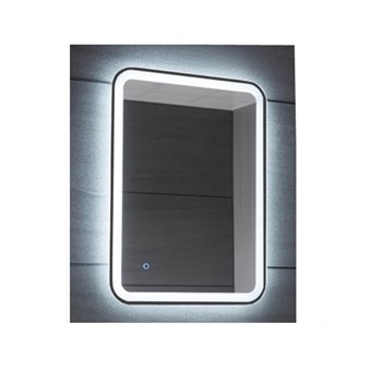 GLORIA ROLAN BLACK LED ΚΑΘΡΕΠΤΗΣ 60x80 cm (77-9131) - HUIDA