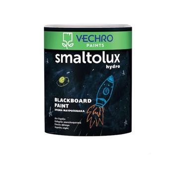 VECHRO - SMALTOLUX HYDRO BLACKBOARD PAINT / ΧΡΩΜΑ ΜΑΥΡΟΠΙΝΑΚΑ ΝΕΡΟΥ 750ml ΜΑΥΡΟ