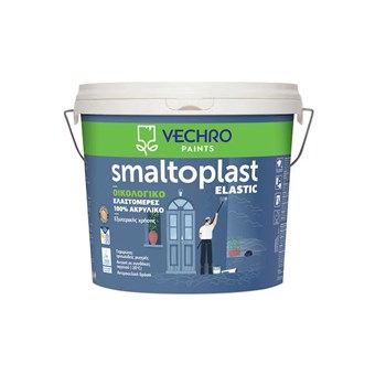 VECHRO - SMALTOPLAST ELASTIC / 100% ΕΛΑΣΤΟΜΕΡΕΣ ΑΚΡΥΛΙΚΟ ΟΙΚΟΛΟΓΙΚΟ ΧΡΩΜΑ ΕΞΩΤΕΡΙΚΩΝ ΕΠΙΦΑΝΕΙΩΝ ΛΕΥΚΟ