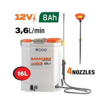 NAKAYAMA - NS1619 PRO ΨΕΚΑΣΤΗΡΑΣ ΠΛΑΤΗΣ ΜΠΑΤΑΡΙΑΣ 16LT (077992)