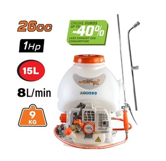 NAKAYAMA - NS2640 PRO ΨΕΚΑΣΤΗΡΑΣ ΠΛΑΤΗΣ ΔΙΧΡΟΝΟΣ,26cc 1Hp 15LT (038153)