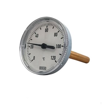 ΘΕΡΜΟΜΕΤΡΟ ΟΡΙΖΟΝΤΙΟ ΧΡΩΜΕ ΜΕ ΚΥΑΘΙΟ ΟΡΕΙΧΑΛΚΙΝΟ 1/2 inch L50 (10625)