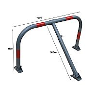 DOORADO -  ΟΙΚΟΝΟΜΙΚΗ ΜΠΑΡΑ ΤΥΠΟΥ U ΜΕ 3 ΠΟΔΙΑ (PARK-BLA)