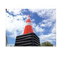 DOORADO - ΚΩΝΟΣ ΣΗΜΑΝΣΗΣ ΕΛΑΣΤΙΚΟΣ 70cm (PARK-DH-TC-70)