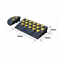 DOORADO - ΡΑΜΠΑ ΠΕΖΟΔΡΟΜΙΩΝ ΑΠΟ ΕΛΑΣΤΙΚΟ ΥΨΟΥΣ 10cm (PARK-DH-UP-1Μ)