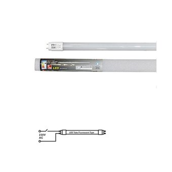 LED ΛΑΜΠΑ ADELEQ ΦΘΟΡΙΟΥ Τ8 60cm 9W 230V 270° ΜΟΝΗΣ ΤΡΟΦΟΔΟΣΙΑΣ ΨΥΧΡΟ ΦΩΣ 6200Κ