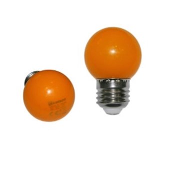 LED ΛΑΜΠΑ ADELEQ ΣΦΑΙΡΙΚΗ Ε27 2W 230V ΠΟΡΤΟΚΑΛΙ ΦΩΣ (13-27023)