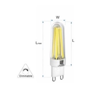 LED ΛΑΜΠΑ ADELEQ G9 3,5W 230VAC ΚΕΡΑΜΙΚΗ ΒΑΣΗ ΝΤΙΜΑΡΙΖΟΜΜΕΝΗ ΛΕΥΚΟ ΦΩΣ 4000Κ (13-913519)