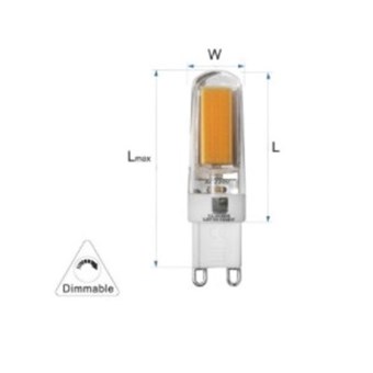 LED ΛΑΜΠΑ ADELEQ G9 2,5W 230VAC COB ΚΕΡΑΜΙΚΗ ΒΑΣΗ ΝΤΙΜΑΡΙΖΟΜΜΕΝΗ ΘΕΡΜΟ ΦΩΣ 3000Κ (13-9125009)