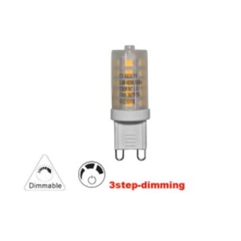 LED ΛΑΜΠΑ ADELEQ G9 3,5W 230VAC SMD ΚΕΡΑΜΙΚΗ ΒΑΣΗ ΝΤΙΜΑΡΙΖΟΜΜΕΝΗ 3 ΕΠΙΠΕΔΩΝ ΛΕΥΚΟ ΦΩΣ 4000Κ (13-993519)