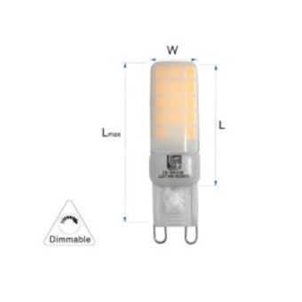 LED ΛΑΜΠΑ ADELEQ G9 4,5W 230VAC SMD ΣΙΛΙΚΟΝΗΣ ΜΑΤ 360° ΝΤΙΜΑΡΙΖΟΜΜΕΝΗ ΛΕΥΚΟ ΦΩΣ 4000Κ (13-94519)