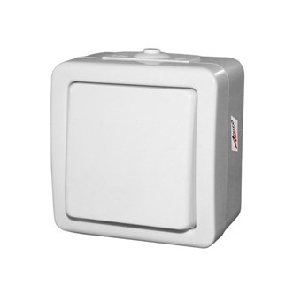 ΔΙΑΚΟΠΤΗΣ ADELEQ ΕΞΩΤΕΡΙΚΟΣ ΣΤΕΓΑΝΟΣ IP44 10A ΑΠΛΟΣ ΛΕΥΚΟΣ (13-20501211)
