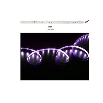 ADELEQ - ΤΑΙΝΙΑ LED 12VDC 7,2W/m 30LED/m ΛΕΥΚΗ ΑΥΤΟΚΟΛΛΗΤΗ IP20 RGB ΦΩΣ (5m) (30-3412201)