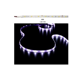 ADELEQ - ΤΑΙΝΙΑ LED 12VDC 7,2W/m 30LED/m ΛΕΥΚΗ ΑΥΤΟΚΟΛΛΗΤΗ IP54 RGB ΦΩΣ (5m) (30-3412211)