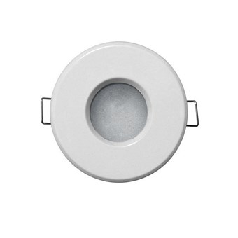 ADELEQ - ΣΠΟΤ ΜΠΑΝΙΟΥ MR16/GU10 ΣΤΡΟΓΓΥΛΟ ΑΛΟΥΜΙΝΙΟΥ IP65 ΛΕΥΚΟ (21-7940)