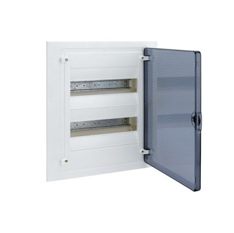 HAGER - GOLF ΠΙΝΑΚΑΣ ΡΕΥΜΑΤΟΣ ΧΩΝΕΥΤΟΣ 2x12 ΜΕ ΔΙΑΦΑΝΗ ΠΟΡΤΑ (VF212TA)