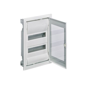 HAGER - VOLTA ΠΙΝΑΚΑΣ ΡΕΥΜΑΤΟΣ ΧΩΝΕΥΤΟΣ 2x12 ΜΕ ΔΙΑΦΑΝΗ ΠΟΡΤΑ (VU24NG)